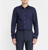 Thumbnail for your product : Paul Smith Navy Slim-Fit Printed Cotton Shirt