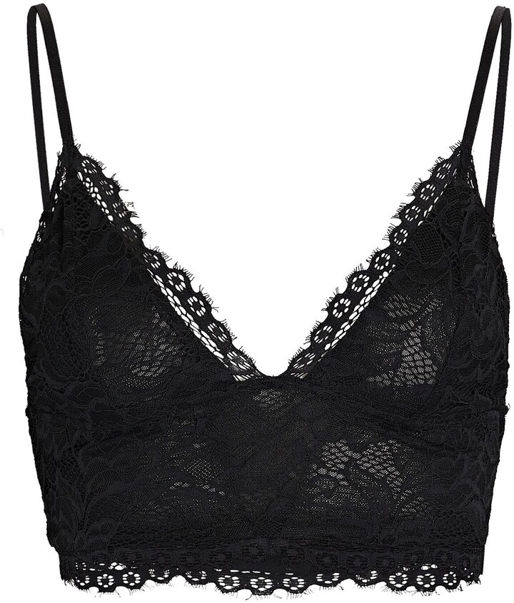 NIGHT NIGHT by Jonathan Simkhai Polly Recycled Lace Bralette ...