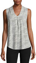 Thumbnail for your product : WORTHINGTON Sleeveless Pleat Front Top- Talls