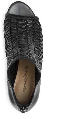 Donald J Pliner Women's Jacqi Woven Leather Wedge Heel Sandals