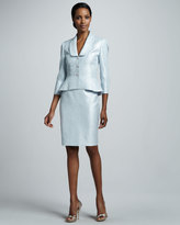 Thumbnail for your product : Albert Nipon Metallic Jacquard Skirt Suit