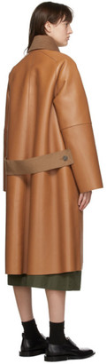 Loewe Tan Nappa Leather Coat