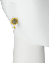 Thumbnail for your product : Elizabeth Locke Pegasus Intaglio Clip/Post Earrings with Pearl Drop, White