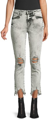 L'Agence High Line High-Rise Distressed Skinny Jeans