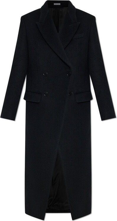 Alexander McQueen Double-Breasted Felt Coat