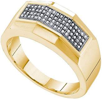DazzlingRock Collection 0.25 Carat (ctw) 14K White Gold Round & White Diamond Ladies Wedding Band Ring 1/4 CT (Size 8.5)