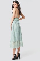 Thumbnail for your product : NA-KD Open Back Flower Lace Dress