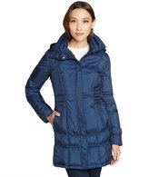 Thumbnail for your product : Cole Haan cobalt quilted down filled 3/4 length  puffer coat