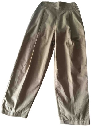 Genny Camel Cotton Trousers for Women