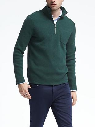 Banana Republic Half-Zip Pullover With COOLMAX® Technology
