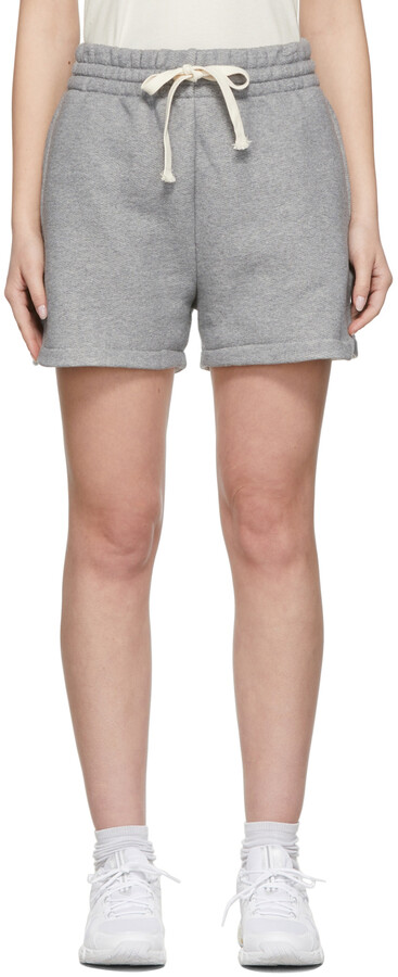 womens grey sweatshorts