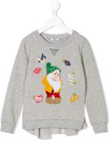 Thumbnail for your product : MonnaLisa Bashful appliquéd sweatshirt
