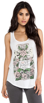 Thumbnail for your product : Lauren Moshi Bessy Small Foil Daisy Happyface Tank