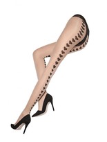 Thumbnail for your product : Alice + Olivia Hearts Backseam Tights
