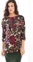 Thumbnail for your product : J. Jill Winter Bouquets Boat-Neck Top