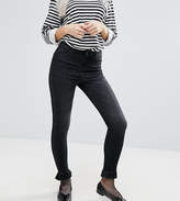 Thumbnail for your product : Urban Bliss Petite Mini Peplum Hem Skinny Jeans