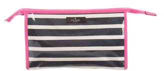 Kate Spade Striped Travel Cosmetic Bag