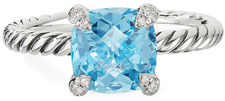 David Yurman Chatelaine Cushion Ring with Diamonds