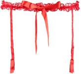 Thumbnail for your product : boohoo Lace & Bow Suspender Belt