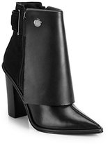 Thumbnail for your product : Tibi Bailey Layered-Look Leather & Suede Ankle Boots