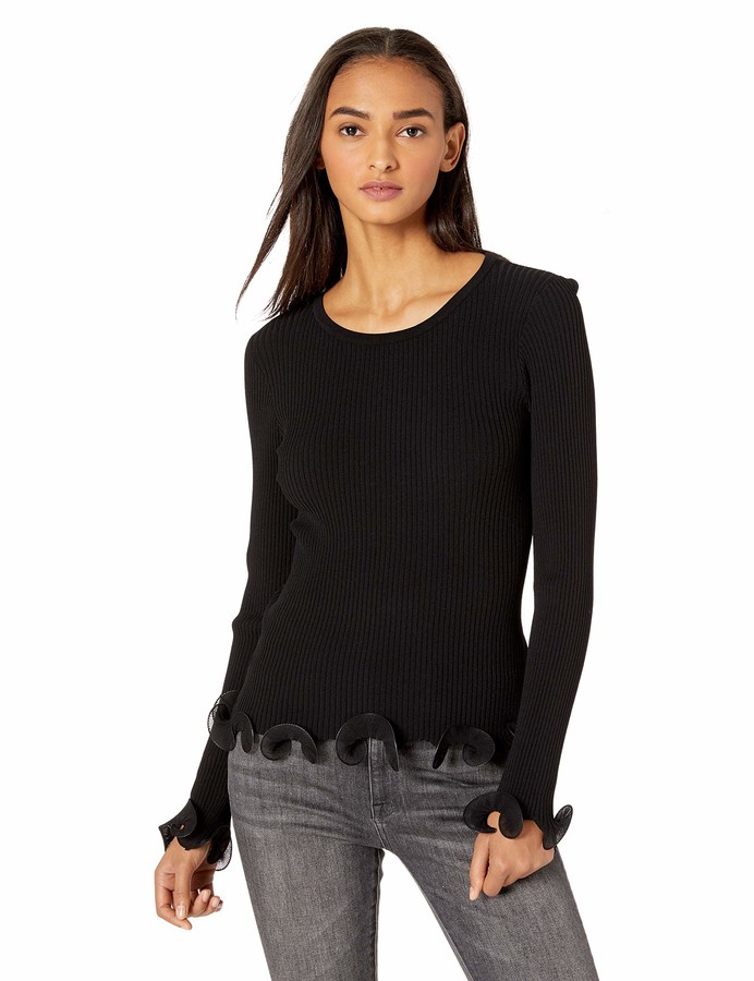 MILLY Womens Wired Edge Pullover 