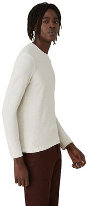 Frank and Oak Airy Crewneck Sweater in Snow White
