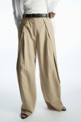 COS Wide-Leg Linen Tailored Pants (Petite) - ShopStyle