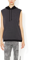 Thumbnail for your product : Tibi Birdeye Cotton Hooded Top
