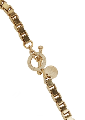 Anton Heunis Gold plated Swarovski crystal necklace