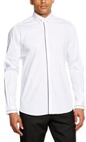 Thumbnail for your product : Karl Lagerfeld Paris Lagerfeld Men's Fly Front With Hidden Button Down Collar Regular Fit Classic Long Sleeve Formal Shirt