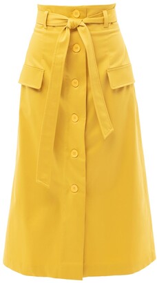 Julia Allert - Midi A-Line Skirt With Buttons