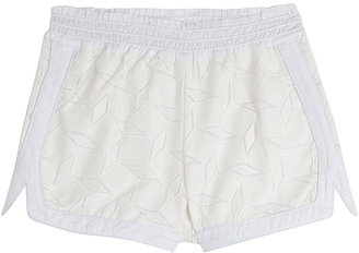 Jonathan Simkhai Cotton Blend shorts with Lace Overlay