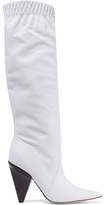 Thumbnail for your product : Sigerson Morrison Jay Gathered Textured-leather Knee Boots