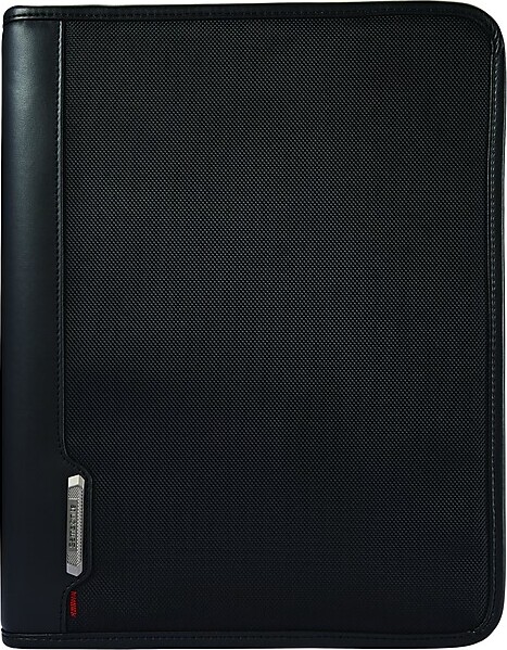 Samsonite Xenon Business Fabric Padfolio with Zipper Closure, Black (116466-1041)
