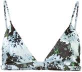 Thumbnail for your product : Fleur Du Mal floral print triangle bra