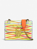 Thumbnail for your product : Christian Louboutin Elisa small specchio laser/fluo mat sco