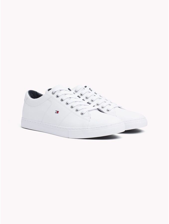 tommy leather sneakers