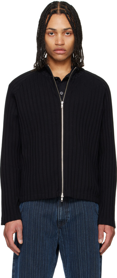 mfpen Black Leisure Zip Up Sweater
