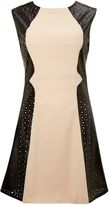 Thumbnail for your product : Little Mistress Sleeveless laser cut panel dress