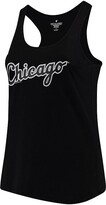 Thumbnail for your product : Women's Soft as a Grape Black Chicago White Sox Plus Size Swing for the Fences Racerback Tank Top