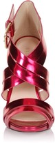 Thumbnail for your product : Little Mistress Pink Cross Over Multi Strap Heels