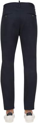 DSQUARED2 16cm Hockney Stretch Cotton Twill Pants