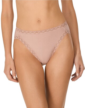 Natori Bliss Lace-Trim Cotton French-Cut Brief Underwear 152058 - ShopStyle  Panties