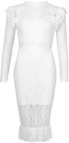 Thumbnail for your product : boohoo Long Sleeve All Over Lace Midi Dress