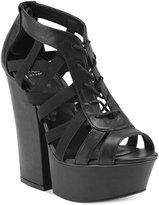 Thumbnail for your product : Shellys Laufer Caged Platform Sandals