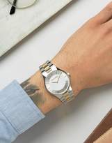Thumbnail for your product : Police Splendor Mens Silver And Gold Two Tone Stainless Steel Bracelet With Mother Of Pearl Dial
