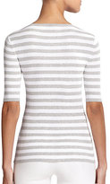 Thumbnail for your product : Michael Kors Striped Henley Top