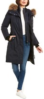 Thumbnail for your product : Mackage Harlowe Leather-Trim Down Coat