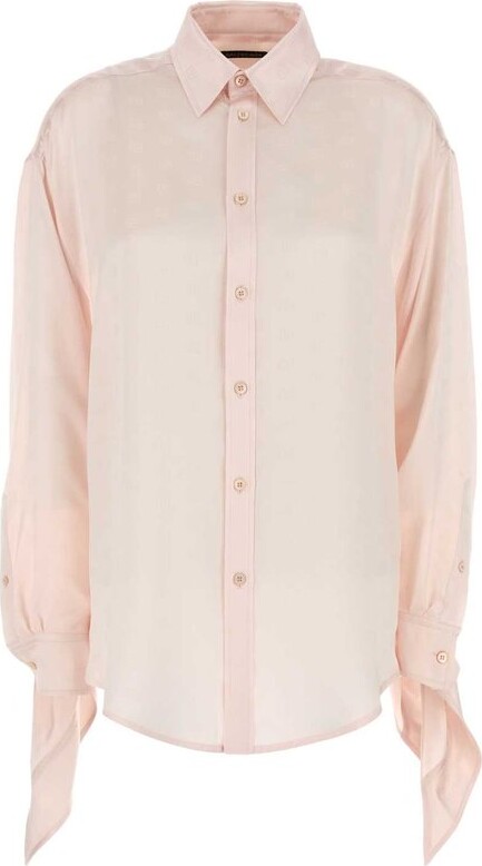 Balenciaga Knotted Cuff Blouse