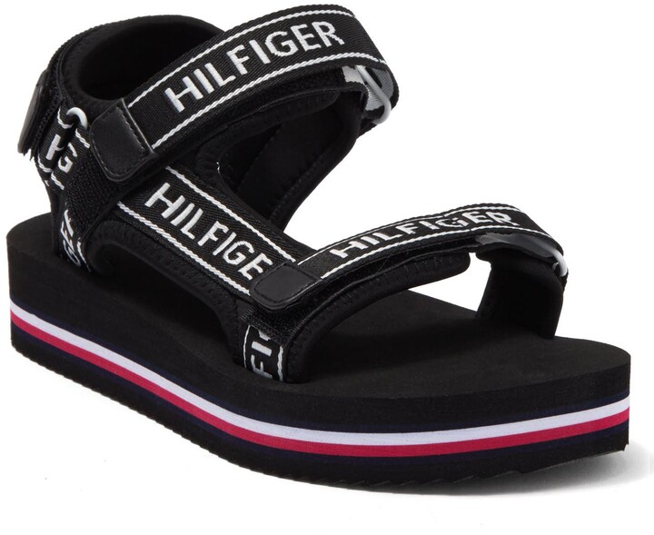 Tommy Hilfiger Black Women's Sandals | Shop the world's largest 